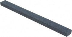 Made in USA - 180 Grit Silicon Carbide Rectangular Polishing Stone - Medium Grade, 1/2" Wide x 6" Long x 1/4" Thick - USA Tool & Supply