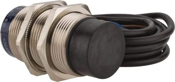 Telemecanique Sensors - NPN, PNP, 22mm Detection, Cylinder, Inductive Proximity Sensor - 2 Wires, IP68, IP69, 24 to 240 VAC/VDC, M30x1.5 Thread, 63mm Long - USA Tool & Supply