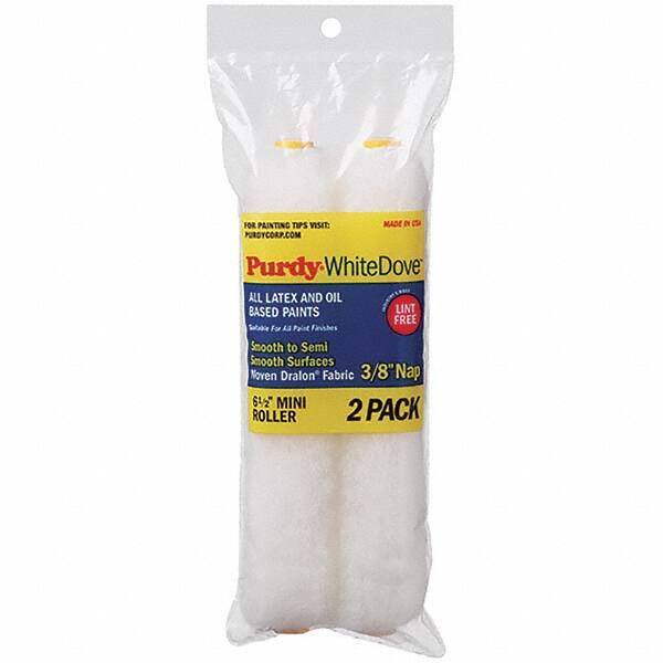 Purdy - 3/8" Nap, 6-1/2" Wide Paint Roller Cover - Smooth to Semi-Smooth Texture, Dralon - USA Tool & Supply