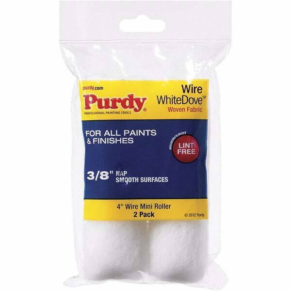 Purdy - 3/8" Nap, 4" Wide Paint Roller Cover - Smooth to Semi-Smooth Texture, Dralon - USA Tool & Supply