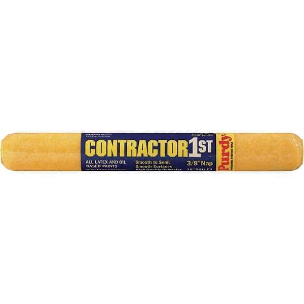 Purdy - 3/8" Nap, 18" Wide Paint Roller Cover - Smooth to Semi-Smooth Texture, Polyester - USA Tool & Supply