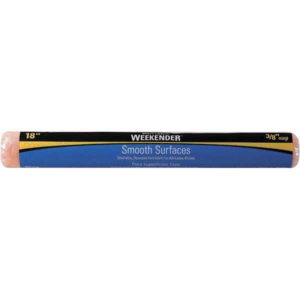 Bestt-Liebco - 3/8" Nap, 18" Wide Paint Roller Cover - Smooth Texture, Polyester - USA Tool & Supply