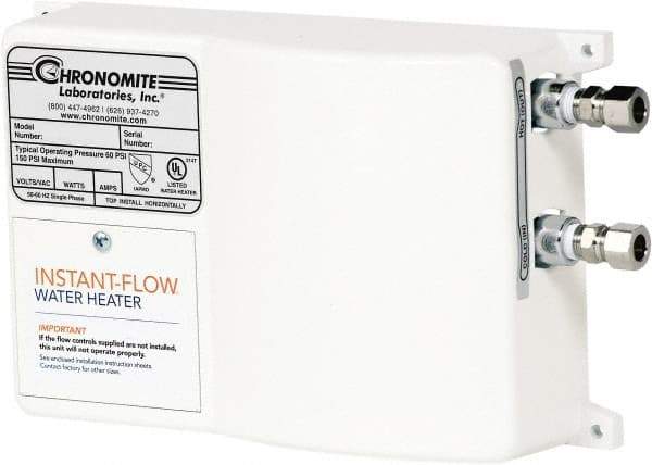 Chronomite - 208 Volt Electric Water Heater - 8.32 KW, 40 Amp, 8 Wire Gauge - USA Tool & Supply