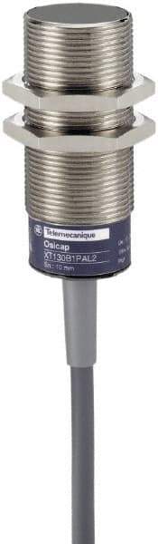 Telemecanique Sensors - PNP, 10mm Detection, Cylinder, Capacitive Proximity Sensor - IP67, 24 VDC, M30x1.5 Thread, 70mm Long - USA Tool & Supply