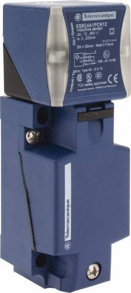 Telemecanique Sensors - PNP, NO/NC, 20mm Detection, Rectangular, Inductive Proximity Sensor - 4 Wires, IP65, IP67, IP69, 12 to 48 VDC, 40mm Long x 117mm Wide - USA Tool & Supply