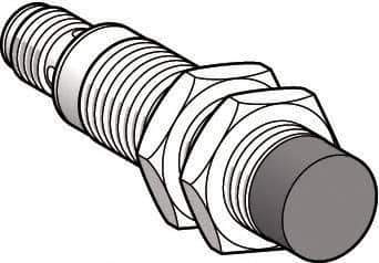 Telemecanique Sensors - PNP, 7mm Detection, Cylinder, Inductive Proximity Sensor - 3 Wires, IP67, IP69, 12 to 48 VDC, M12x1 Thread, 66mm Long - USA Tool & Supply