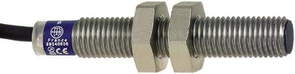 Telemecanique Sensors - NPN, PNP, 1mm Detection, Cylinder, Inductive Proximity Sensor - 2 Wires, IP67, 24 to 210 VDC, 24 to 240 VAC, M8x1 Thread, 50mm Long - USA Tool & Supply