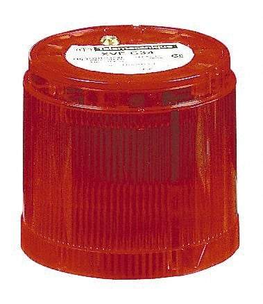 Schneider Electric - 120 VAC, Flash Discharge Tube, Red, Strobe Light - 70mm Diameter, IP40, IP42 Ingress Rating, Base Mount - USA Tool & Supply