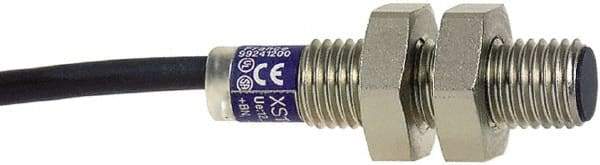 Telemecanique Sensors - PNP, 2.5mm Detection, Cylinder, Inductive Proximity Sensor - 3 Wires, IP67, 12 VDC, 12 VDC, 24 VDC, M8x1 Thread, 33mm Long - USA Tool & Supply