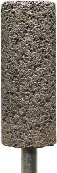 Tru-Maxx - 3/4" Head Diam x 3/4" Thickness, W208, Cylinder End, Zirconia Alumina Mounted Point - Brown, Coarse Grade, 30 Grit, 18,750 RPM - USA Tool & Supply