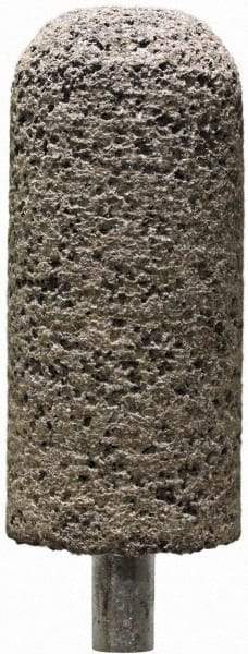 Tru-Maxx - 7/8" Head Diam x 7/8" Thickness, A11, Cylinder End, Zirconia Alumina Mounted Point - Brown, Coarse Grade, 36 Grit, 19,860 RPM - USA Tool & Supply