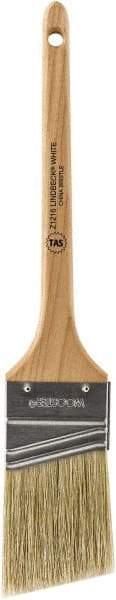 Wooster Brush - 2" Angled Hog Sash Brush - 2-11/16" Bristle Length, 7-7/8" Maple Rattail Handle - USA Tool & Supply