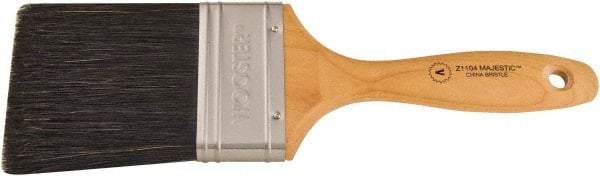 Wooster Brush - 3" Flat Hog Varnish Brush - 3-7/16" Bristle Length, 5-1/8" Maple Beavertail Handle - USA Tool & Supply