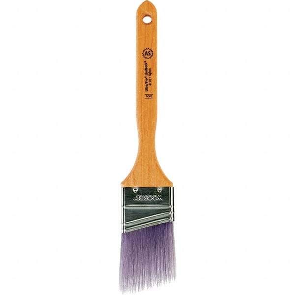 Wooster Brush - 2" Angled Synthetic Sash Brush - 2-11/16" Bristle Length, 7.77" Maple Fluted Handle - USA Tool & Supply