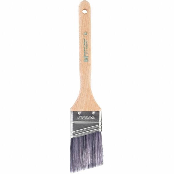 Wooster Brush - 2" Angled Synthetic Sash Brush - 2-11/16" Bristle Length, 7.88" Maple Fluted Handle - USA Tool & Supply