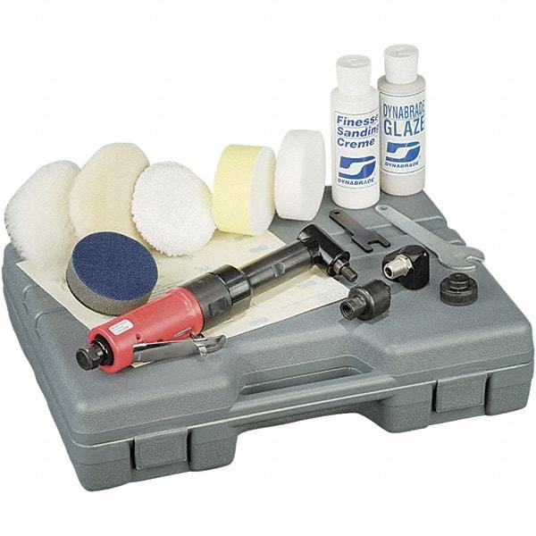 Autobrade Red - 0.4 hp, 2,300 RPM Finishing Sander - 28 CFM Air Consumption, 6.21 bar Air Pressure, 1/4 NPT Inlet - USA Tool & Supply