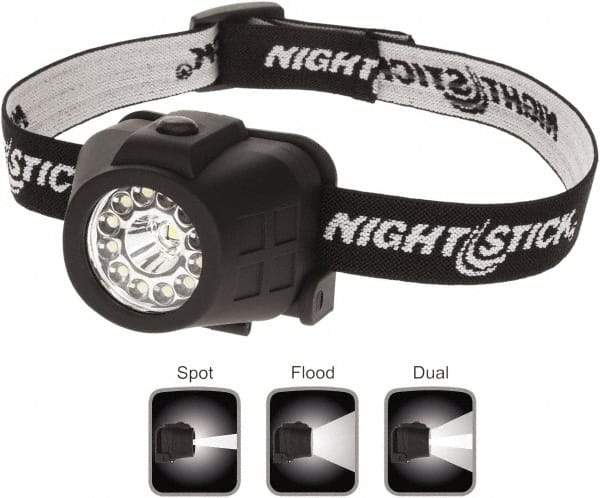 Bayco - LED Bulb, Hands-free Flashlight - Black Polycarbonate Body, AAA Batteries - USA Tool & Supply