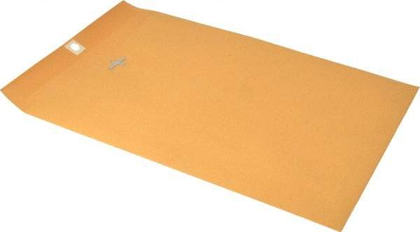 UNIVERSAL - 12" Long x 9" Wide Clasp with Gummed Flap Kraft Envelope - 28 Lb Paper Weight - USA Tool & Supply
