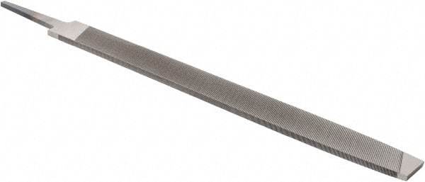 Value Collection - 14" Long, Bastard Cut, Mill American-Pattern File - Single Cut, 1/4" Overall Thickness, Tang - USA Tool & Supply