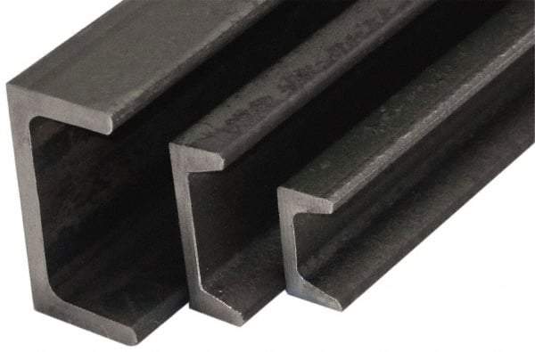 Value Collection - Channel Iron Material Specification: Low Carbon Steel Wall Thickness (Inch): 1/8 - USA Tool & Supply