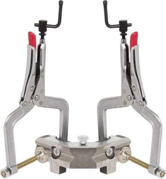 Strong Hand Tools - Fixed Angle, 2 Axes, 8-1/2" Long, 3" Max Capacity, Angle & Corner Clamp - 90° Clamping Angle, 3" Throat Depth - USA Tool & Supply