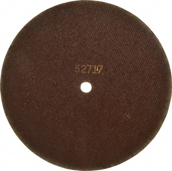 Norton - 10" 80 Grit Aluminum Oxide Cutoff Wheel - 1/16" Thick, 5/8" Arbor, 4,585 Max RPM, Use with Angle Grinders - USA Tool & Supply