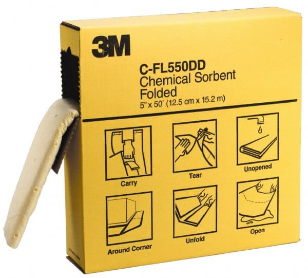3M - Pads, Rolls & Mats Type: Roll Application: Chemical/Hazmat - USA Tool & Supply