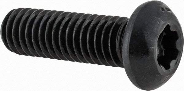 Camcar - 3/8-16 UNC Torx Plus Drive, Button Screw - Alloy Steel, Black Oxide Finish, Fully Threaded, 1-1/4" Length Under Head - USA Tool & Supply