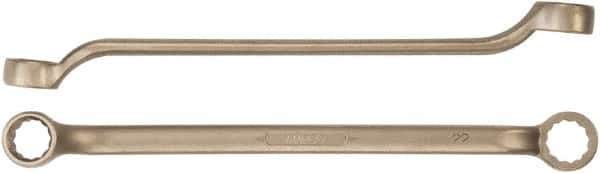 Ampco - 1-1/16" x 1-1/8" 12 Point Offset Box Wrench - Double End, 15-1/8" OAL, Aluminum Bronze - USA Tool & Supply
