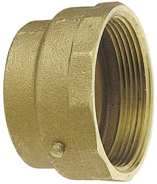 NIBCO - 4", Cast Copper Drain, Waste & Vent Pipe Adapter - C x F - USA Tool & Supply