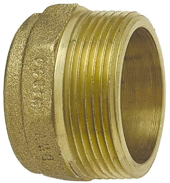 NIBCO - 1-1/2 x 1-1/4", Cast Copper Drain, Waste & Vent Pipe Hex Adapter - C x M - USA Tool & Supply
