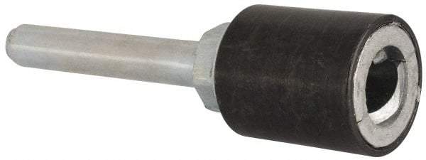 Merit Abrasives - 3/4" Diam Quick-Change Type R Disc Backing Pad - 1/4" Shank Diam, Medium Density, 40,000 RPM, Power-Lock Type 3 Compatible - USA Tool & Supply