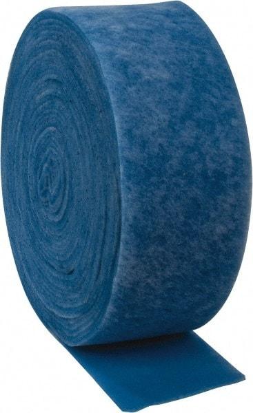 Made in USA - 135' Long x 12" Wide x 1/2" Thick Polyester Media Air Filter Media Roll - MERV 4, 80% Arrestance Efficiency, 500 FPM Max Air Flow, 0.1" wpg Init Resist, 1" wpg Final Resist, 30% Particle Capture Efficiency, Use with Any Unit - USA Tool & Supply