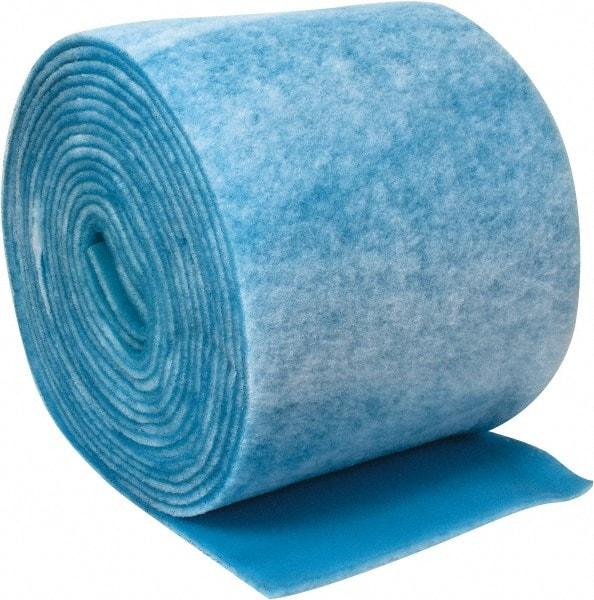 Made in USA - 90' Long x 30" Wide x 1" Thick Polyester Media Air Filter Media Roll - MERV 7, 86% Arrestance Efficiency, 500 FPM Max Air Flow, 0.14" wpg Init Resist, 1" wpg Final Resist, Use with Any Unit - USA Tool & Supply
