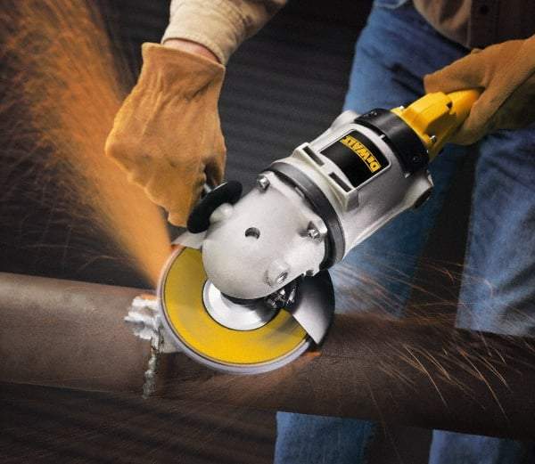 DeWALT - 60 Grit, 7" Disc Diam, 7/8" Center Hole, Type 29 Zirconia Alumina Flap Disc - 8,700 Max RPM, Fiberglass Backing, Arbor Attaching System, Coated - USA Tool & Supply