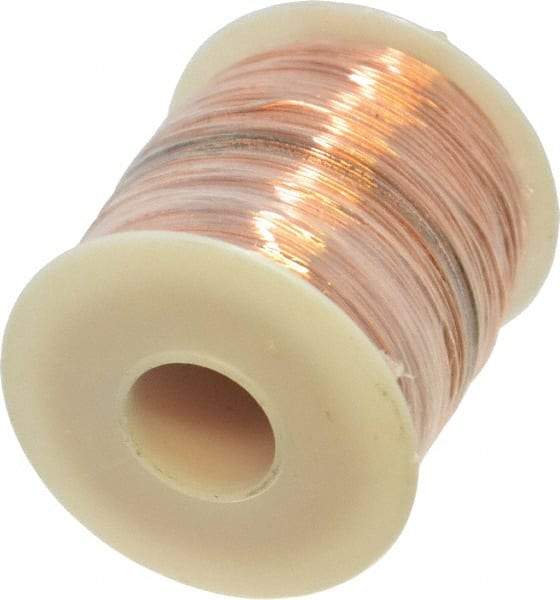 Made in USA - 22 Gage, 0.0253" Diameter x 501' Long, Bare, Copper Bus Bar Wire - Pure Copper (ASTM B3) - USA Tool & Supply