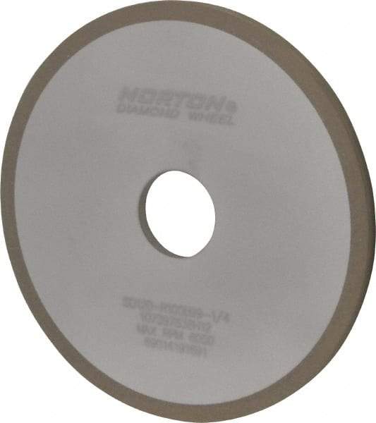 Norton - 6" Diam x 1-1/4" Hole x 1/4" Thick, 120 Grit Surface Grinding Wheel - Diamond, Type 1A1, Fine Grade, Resinoid Bond - USA Tool & Supply