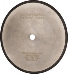 Norton - 8" Diam x 5/8" Hole, 120 Grit Surface Grinding Wheel - Diamond, Type 1A1R, Coarse Grade - USA Tool & Supply