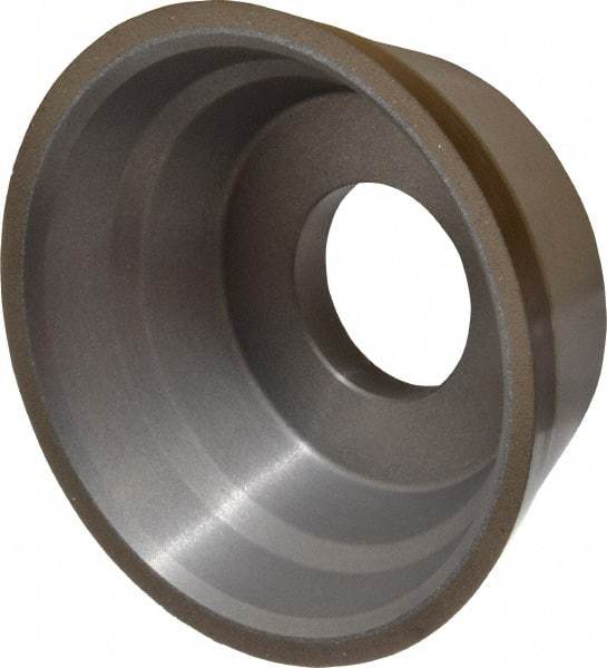 Norton - 3-3/4" Diam, 1-1/4" Hole Size, 1-1/2" Overall Thickness, 120 Grit, Type 11 Tool & Cutter Grinding Wheel - Fine Grade, Diamond, Resinoid Bond - USA Tool & Supply