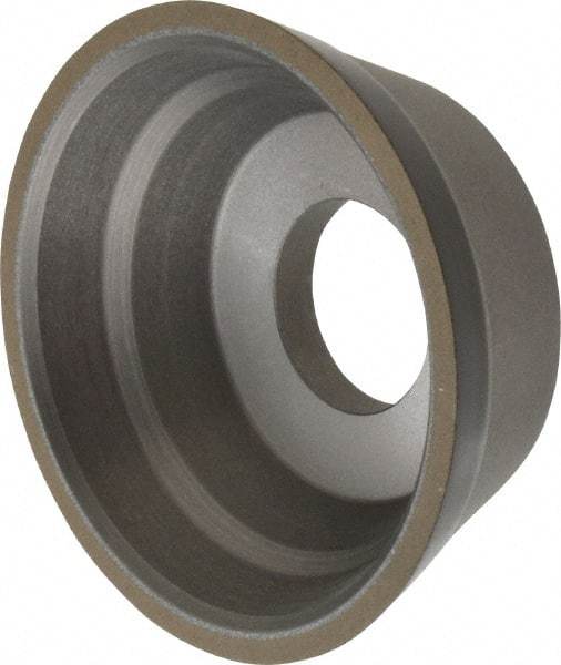 Norton - 3-3/4" Diam, 1-1/4" Hole Size, 1-1/2" Overall Thickness, 180 Grit, Type 11 Tool & Cutter Grinding Wheel - Very Fine Grade, Diamond, Resinoid Bond - USA Tool & Supply