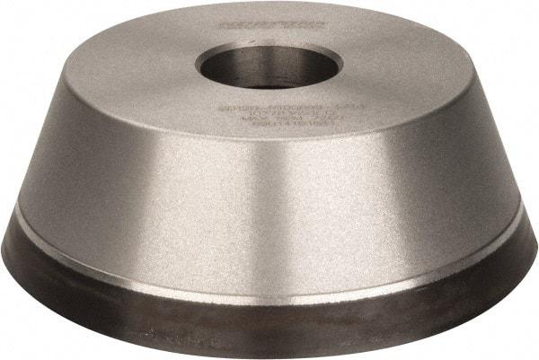 Norton - 5" Diam, 1-1/4" Hole Size, 1-3/4" Overall Thickness, 120 Grit, Type 11 Tool & Cutter Grinding Wheel - Fine Grade, Diamond, Resinoid Bond - USA Tool & Supply