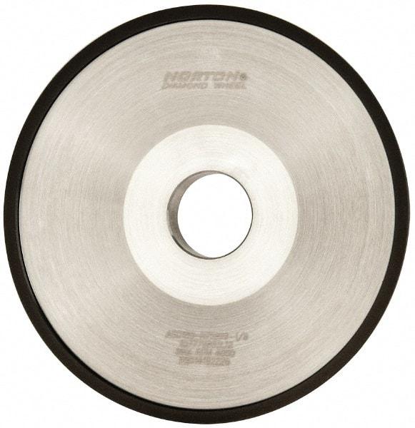 Norton - 6" Diam, 1-1/4" Hole Size, 1" Overall Thickness, 180 Grit, Type 12 Tool & Cutter Grinding Wheel - Very Fine Grade, Diamond, Resinoid Bond - USA Tool & Supply
