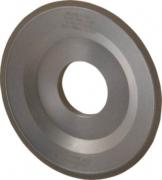 Norton - 4" Diam, 1-1/4" Hole Size, 1/2" Overall Thickness, 120 Grit, Type 12 Tool & Cutter Grinding Wheel - Fine Grade, CBN, Resinoid Bond - USA Tool & Supply