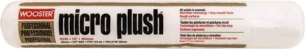 Wooster Brush - 3/4" Nap, 18" Wide Paint Roller - Semi-Rough to Rough Texture, Microfiber - USA Tool & Supply