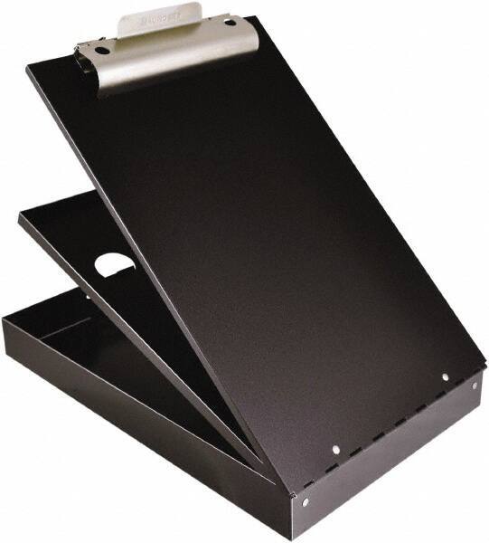 Saunders - 2-3/4" Long x 9" Wide, Clip Board - Black - USA Tool & Supply