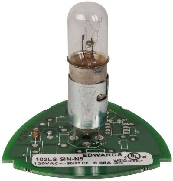 Edwards Signaling - Incandescent Lamp, Clear, Steady, Stackable Tower Light Module - 120 VAC, 0.08 Amp, IP54, IP65 Ingress Rating, 3R, 4X NEMA Rated, Panel Mount, Pipe Mount - USA Tool & Supply