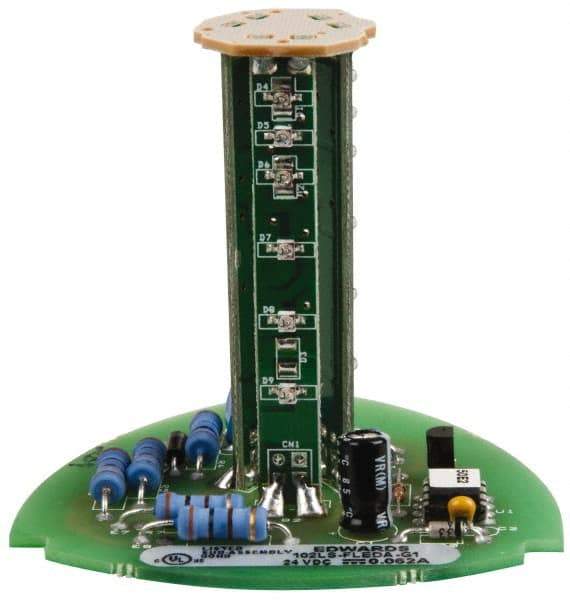 Edwards Signaling - LED Lamp, Amber, Flashing, Stackable Tower Light Module - 24 VDC, 0.06 Amp, IP54, IP65 Ingress Rating, 3R, 4X NEMA Rated, Panel Mount, Pipe Mount - USA Tool & Supply