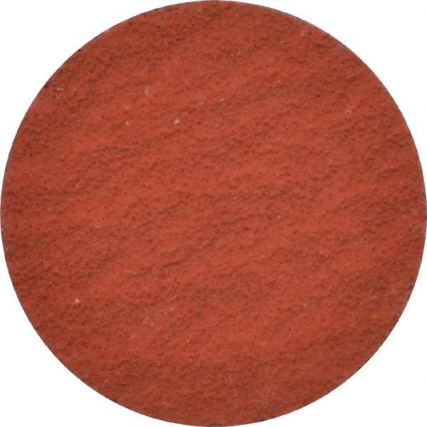 3M - 1" Disc Diam, 120 Grit, Ceramic Quick Change Disc - Type R Attaching System, Coated, Orange, Fine Grade, 30,000 RPM, 777F Series - USA Tool & Supply