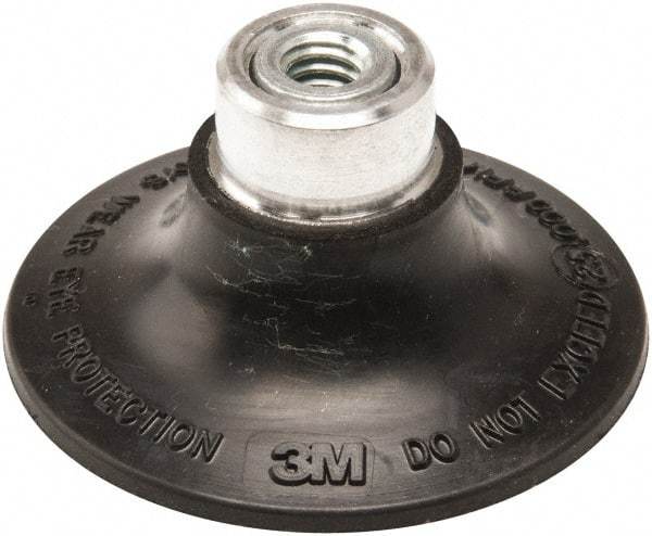 3M - 2" Diam Quick-Change Type S Disc Backing Pad - Medium Density, 25,000 RPM, Roloc TS Compatible - USA Tool & Supply