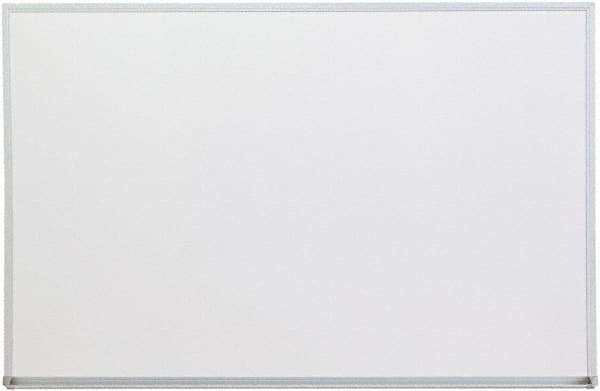 UNIVERSAL - 24" High x 36" Wide Melamine Dry Erase Board with 3/4" Rail - Aluminum, 5/8" Deep - USA Tool & Supply